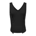 thumbnail image 4 of XIAOCHA Womens Bow Tie Shoulder Tank Top Sleeveless V Neck Pullover Top Soft Sweet Casual Tops, 4 of 5