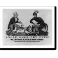 thumbnail image 2 of Historic Framed Print, Uncle Sam's pet pups! Or, Mother Bank's last refuge, 17-7/8" x 21-7/8", 2 of 9