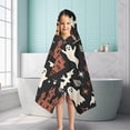 thumbnail image 6 of Autumn Halloween Scene Pattern Hooded Bath Towel，50"x30" for Ages 3 To 12 Kids, Quick Dry Lightweight Soft Microfiber Hood Beach Towel Cover Up for Kids, 6 of 7