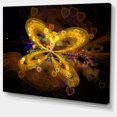 thumbnail image 2 of Fractal Yellow Butterfly Pattern - Extra Large Floral Wall Art, 2 of 4