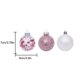 thumbnail image 5 of Bewildely 30 Uds. De bolas colgantes para árbol de Navidad, hogar, oficina, centro comercial, árbol, bolas de plástico, decoración colgante, adorno Kits de decoración para fiestas rosado Bewildely HA000435-06B, 5 of 6