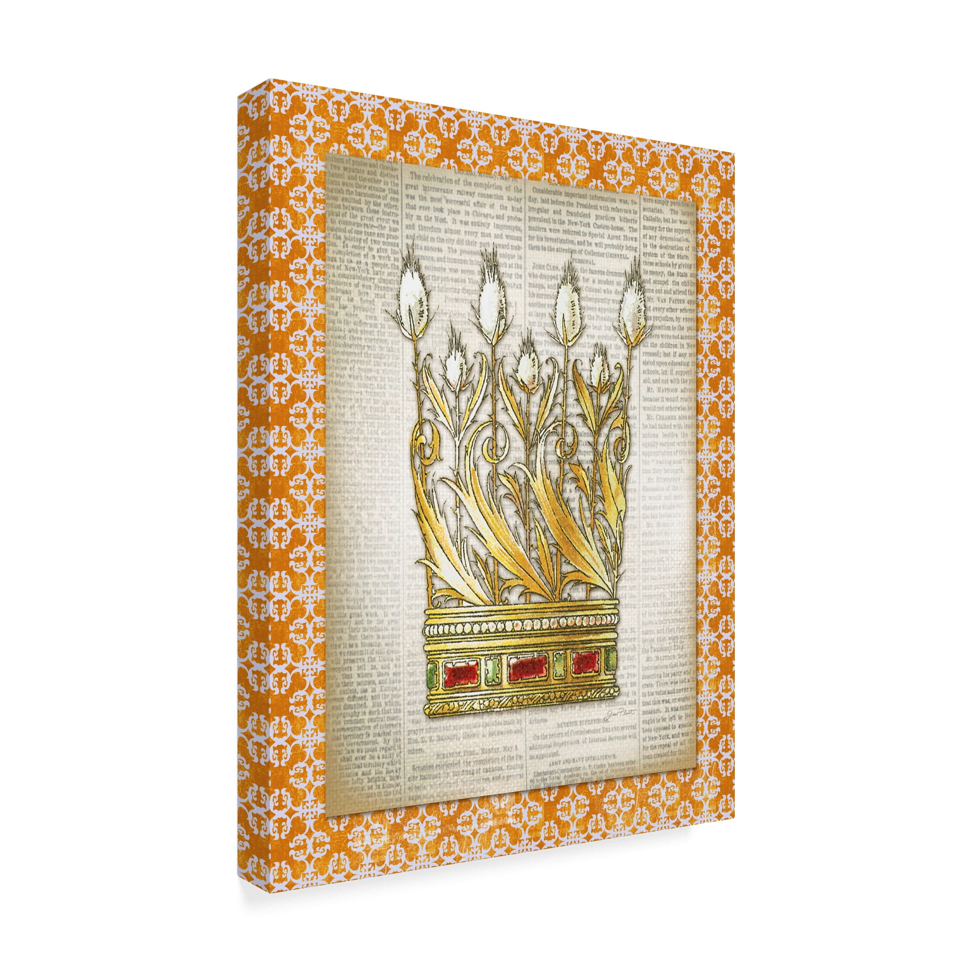 Trademark Fine Art 'Crowning Glory 1' Canvas Art by Jean Plout