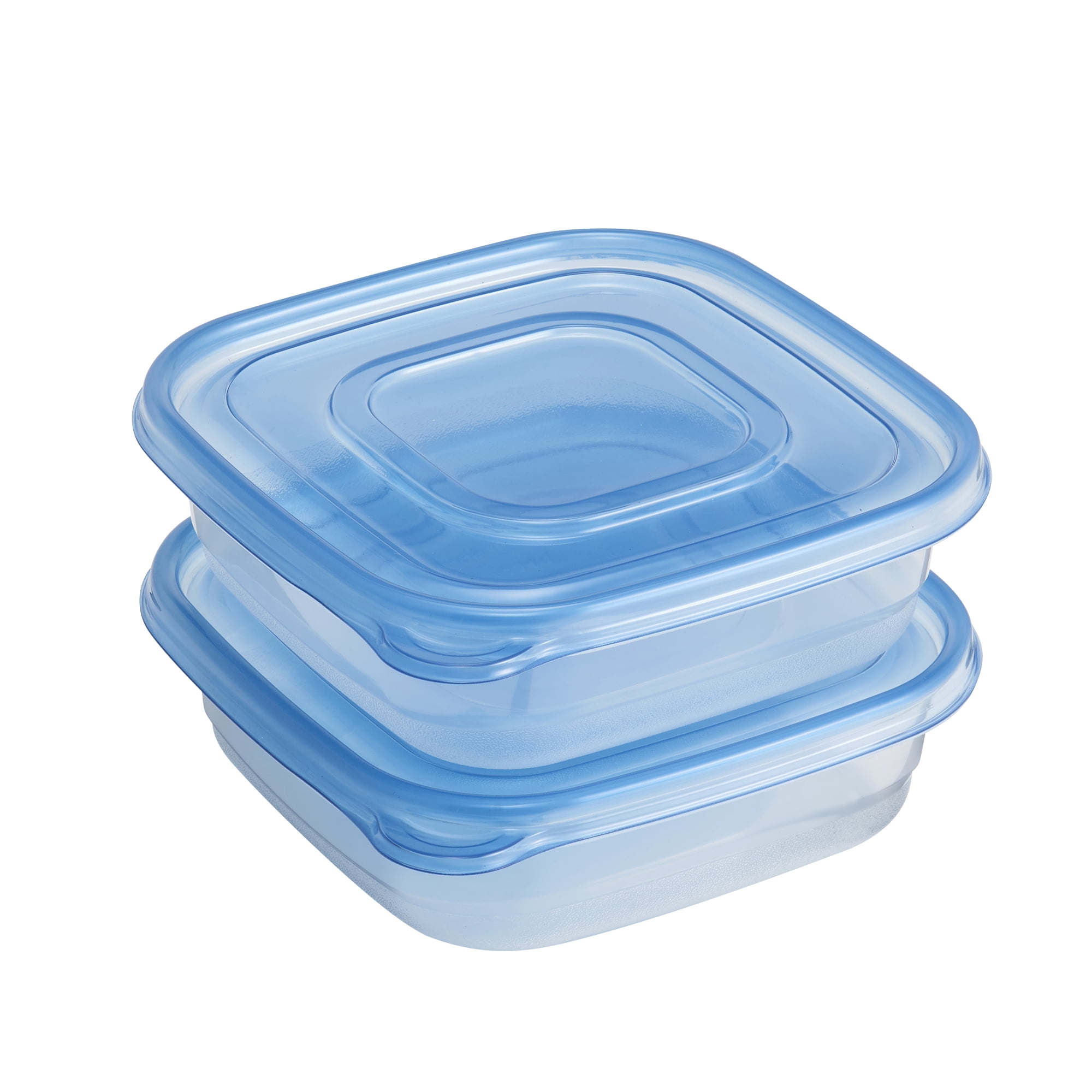 Mainstays 3.8 Cup Plastic Square Food Storage Container, Set of 2