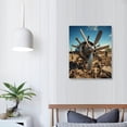 thumbnail image 3 of COMIO Airplane Propeller Canvas Wall Art: Plane Engine Artwork Vintage Aircraft Painting Print Pictures for Office, 3 of 4