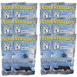 Best Beef Jerky by Strolloâ€™s Garlic Flavor 12 Pack - Low Sodium, Low Sugar, No Preservatives - Made with All Natural USA Beef