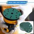 thumbnail image 5 of 50pcs Sanding Discs 6 Inch 15 Hole 240 Grit Hook and Loop Sandpaper Universal for Automotive Repair Blue, 5 of 7