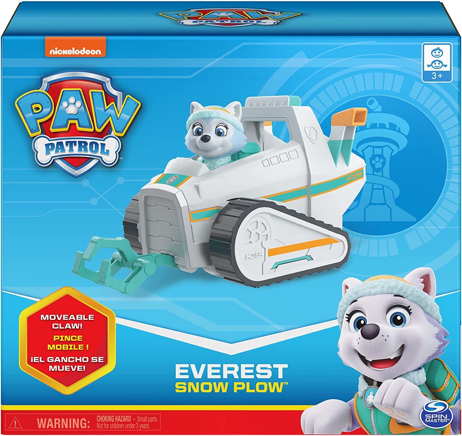 PAW Patrol, Everestâ€™s Snow Plow Vehicle with Collectible Figure, for Kids Aged 3 and Up - image 2 of 9