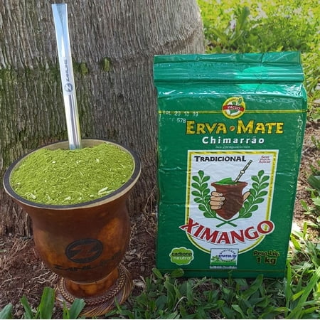 Mate tradicional sem acucar para Chimarrao Brasileiro Ximango | Pack of 2x1Kg | Bundle by