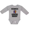 thumbnail image 3 of Inktastic Mommy Surfing Buddy Surfboard Boys or Girls Long Sleeve Baby Bodysuit, 3 of 5