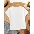 thumbnail image 2 of INAWLY - Camiseta de manga corta con cuello redondo y estampado gráfico sencillo para mujer, ideal para adultos, hombres, mujeres, adolescentes, jóvenes, deportes, casual, 2 of 8