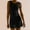 Black, variant on Womens Summer Backless Mini Dress Comfy Cotton Basic Sleeveless Crew Neck Casual Solid Open Back Tank Dresses