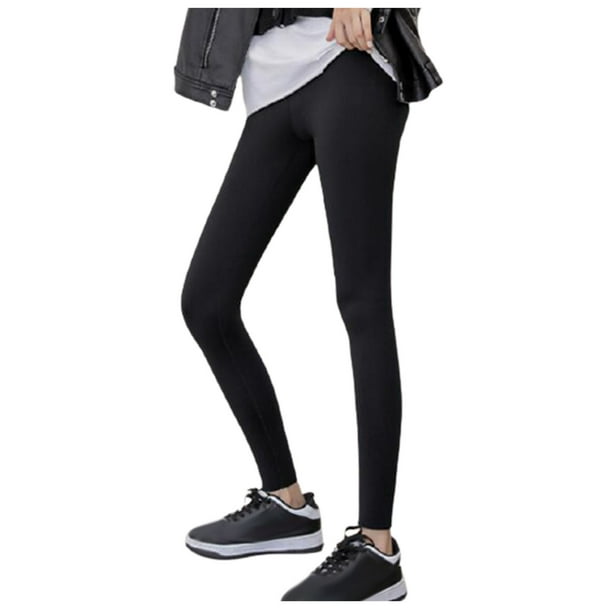 YWDJ Black Leggings Women Women Solid Warm Winter Tight Velvet Trousers Leggings Black XS - Walmart.com