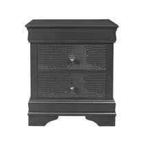 Global Furniture USA Pompei Metallic Grey Nightstand