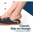thumbnail image 6 of LIFE IS GOOD Women's Moccasin Slippers, 303593W - Suede & Fleece Open Back Indoor/Outdoor Slip-Ons - Plush & Cozy Slides with Soft Foam & Rubber Soles Stylish & Comfy Available in Different Designs..., 6 of 8