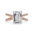 thumbnail image 2 of IGI Certified Lab Grown Diamond Engagement Ring | Center 9x7mm Emerald Cut Split Shank Solitaire Wedding Anniversary Rings For Women 18k Solid Rose Gold | F-G, VS-SI Quality (2.90 Ctw) Ring Size-4.5, 2 of 7