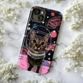 thumbnail image 5 of Space Cat Phone Case, Cute Astronaut Cat Illustration, Cosmic Galaxy Design Protective Cover for iPhone 16 15 14 13 12 11 Pro Plus Mini, 5 of 6