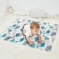 thumbnail image 2 of LightBlue Dinosaurs Eggs Pattern Blanket,Comfortable Soft Flannel Throw Blanket,All Season,Warm Lightweight Blankets for Sofa Bed Couch Living Room Chair,30"x40", 2 of 4