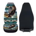 thumbnail image 5 of HUISEFOR Aztec Tribal Eagle Car Seat Cover Breathable Elastic Car Front Seat Covers Soft Removable Automotive Accessories Universal Size Fit for Most Sedan SUV, 5 of 7