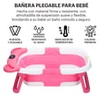 thumbnail image 2 of Bañera Para Bebe Con Cojin Plegable Tina de Baño para Bebe Bañera para Bebés y Niños Pequeños Plegable Portatil con Medidor Digital de Temperatura Tamaño Infantil, 2 of 6
