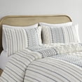 thumbnail image 3 of Premium King Bedding Sets 100% Cotton Duvet Cover with Chenille Tufts Modern Geometric Design for Bedroom Decor, 3 of 10