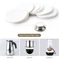 thumbnail image 6 of ZZyuan Round Coffee Filter Paper Puck Screen Filter Sheets Disposable Natural Wood Pulp Coffee Filters Pot Drip Coffee Maker 100 Counts, 6 of 9