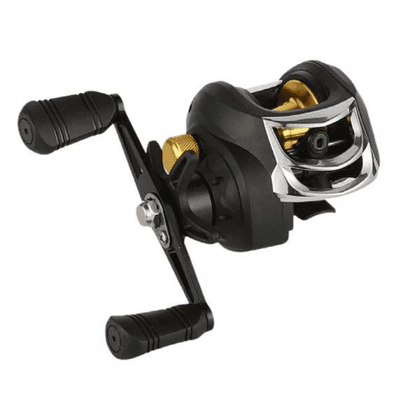 Baitcasting Fishing Reel, 17.6 lbs / 8 kg Max Drag, 7.2:1 High Speed, Lightweight Aluminum Spool, with Strong Attachment Force Brake System, Comfortable Handle, 18 1 Ball Bearings