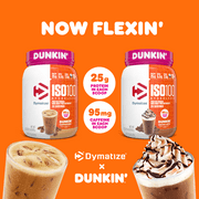 Dymatize ISO100 Hydrolyzed Whey Isolate Protein Powder, Dunkin' Mocha, 25g Protein, 20 Serv