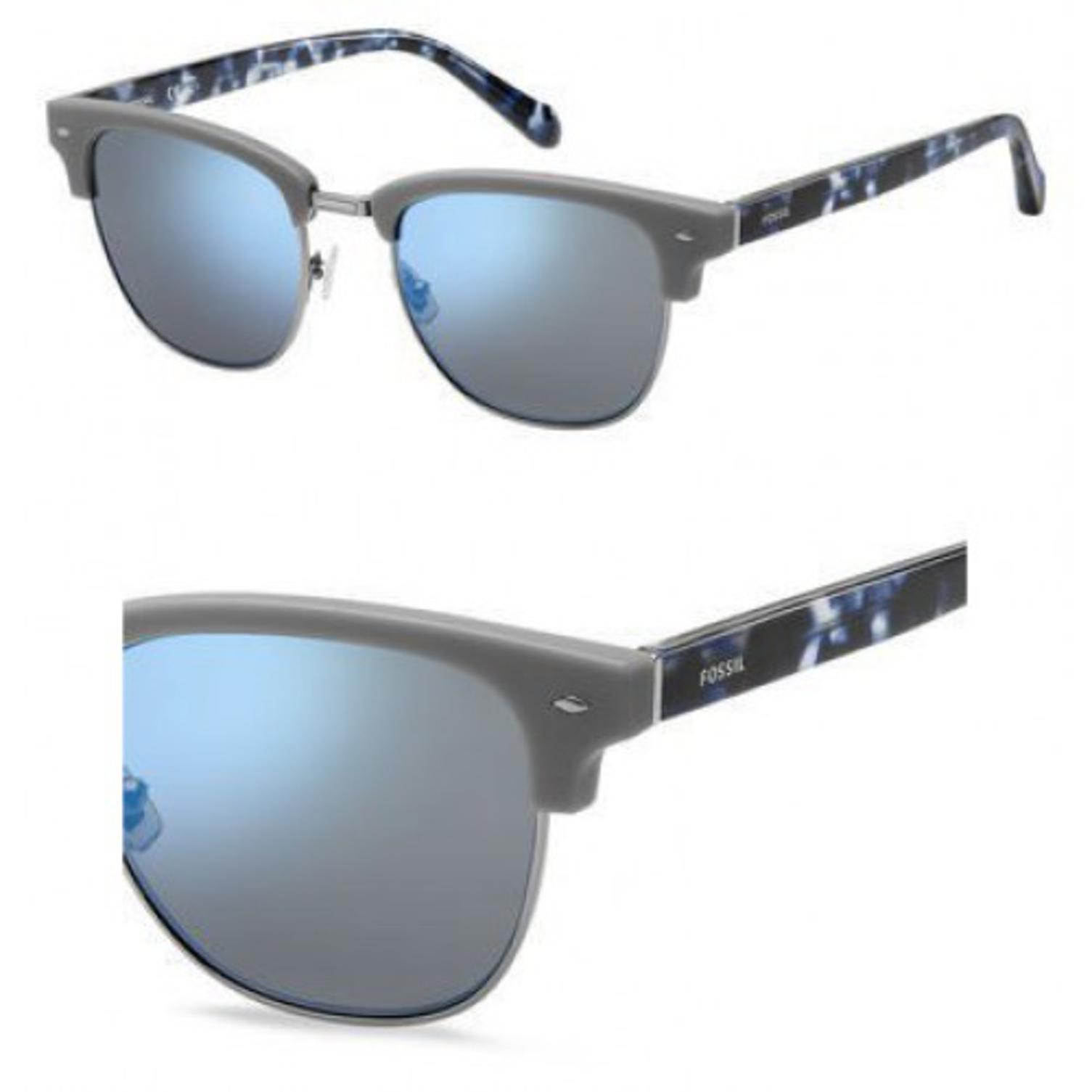 Fossil sunglasses fossil 2057 /s 0fre matte gray / t4 black mirror