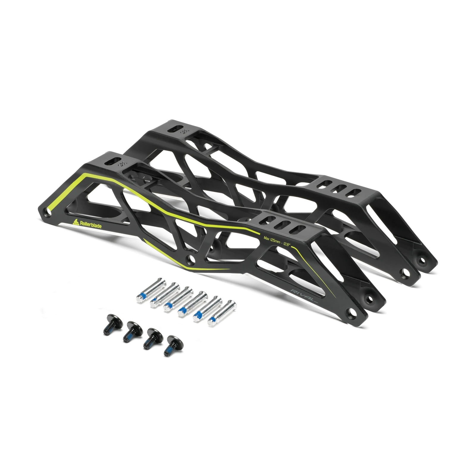ROLLERBLADE 1-Pair Rival 12.8in 3x125mm Black EA Frame (067V0700100)