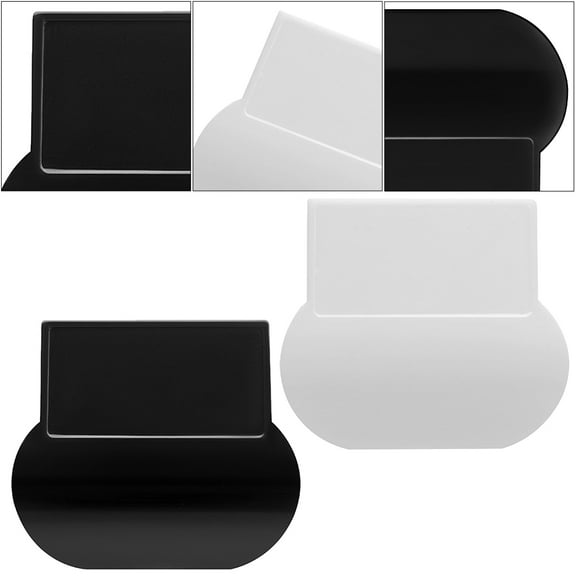 WEAVILUX 6-Pack Universal Black Toilet Handle Replacement, Rectangular Lift Lever for Bathroom Fixtures