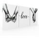 thumbnail image 1 of Set de 3 Cuadros Decorativos Ideas Creativas Manos Love 40 cm x 60 cm, 1 of 2