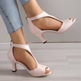 thumbnail image 4 of Willtoo Women's Peep Toe Stiletto High Heel Sandals Summer Hollowed Out Zipper Heeled Sandal Comfortable Fashion Casual Wedding Party Heeled Sandals, 4 of 6