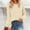 Beige, variant on Babysbule Plus Size Womens Sweaters Women Casual Fashion Solid Hollow Out Pullover Long Sleeve Round-Neck Sweater Women's Fashion