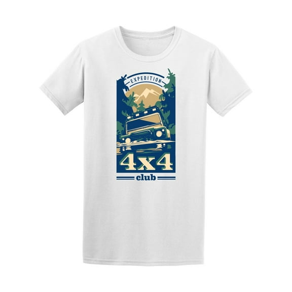 4X4 Expedition Off-Road Club T-Shirt Men -Image by Shutterstock, Male 3X-Large