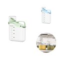 thumbnail image 1 of 2000ml/2800ml Cereal Storage Box Multifunctional Transparent Large Diameter Sealed Space-saving Moisture-proof Handle Design Oatmeal Dispenser Food Grain Rice Container for Kitchen, 1 of 8