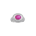 thumbnail image 1 of RYLOS Bagues pour Femmes Bague en Argent Sterling Classique Pierre Précieuse Ovale 9x7 mm et Diamants Étoile de Juillet Rubis Bijoux Taille 9,5, 1 of 7