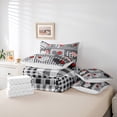 thumbnail image 6 of Homewish Plaid Heart Print 7-Piece Twin Bedding Sets,Happy Velantine'S Day Bedding Comforter Set,Modern Geometric Checkered Sheet Sets For Girls Kids,Microfiber Bedroom Decor, 6 of 8