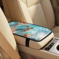 thumbnail image 4 of Xoenoiee Turtle Starfish Hibiscus Flower Print 5-Piece PU Leather Car Seat Covers Set with Seat Belt Pads & Center Console Cover, Universal Fit for SUV, Truck, Sedan, Van, 4 of 7