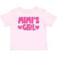 thumbnail image 3 of Inktastic Mimi's Girl Pink with Hearts Girls Baby T-Shirt, 3 of 5