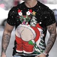 thumbnail image 4 of Camisetas de Navidad para hombre, ropa informal de manga corta, a la moda, para verano, 2024, 4 of 4