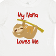 thumbnail image 4 of Inktastic My Nana Loves Me Sloth Boys or Girls Toddler T-Shirt, 4 of 5