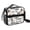 Basketball and Text, variant on Basketball and Trophy White Pattern Insulated Lunch Bag with Shoulder Strap and Bottle Holder,Bento School Lunch Bag Box,11x9.5x3.5 Inches