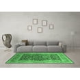 thumbnail image 3 of Ahgly Company Indoor Square Oriental Emerald Green Industrial Area Rugs, 4' Square, 3 of 4