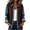 c01Coffee, variant on Jackets for Women Ribbed Knit Patchwork Denim Jacket Button Down Lapel Long Sleeve Coats Daily Work Travel Outerwear Black XXL