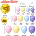 thumbnail image 2 of Assorted Color Party Balloons, Garland Arch Kit 16Ft, Macaron Latex Balloons for Baby Shower, Wedding, Birthday, Anniversary,or Any Party Decorations (122pcs pink+yellow+blue+purple+gold), 2 of 7