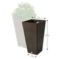 thumbnail image 2 of Algreen 17131 Valencia 10 in. by 20 in. Height 2 Square Planters, Brown Marble - Pack of 2, 2 of 4