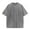 mens shirts-Gray, variant on Mens Shirts Men Tops T Shirts for Man Men's Casual Round Neck Solid Color Sports Washed Cotton Retro Distressed T-Shirt Black L
