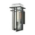 thumbnail image 2 of ELK Lighting 45186/1 Croftwell 1 Light Outdoor Wall Sconce In Textured Matte Black With Clear Glass, 2 of 4