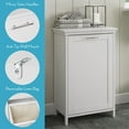 thumbnail image 6 of RiverRidge Somerset Tilt-Out Laundry Hamper Cabinet with Cloth Storage Bag - White, 6 of 10