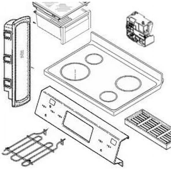 LG Genuine OEM ACG73748502 Refrigerator Wire Condenser Assembly